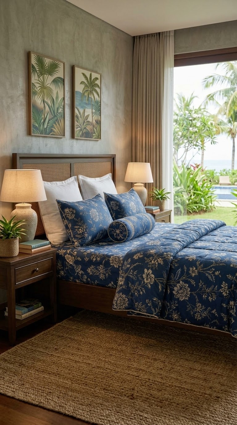 Premium 100% Cotton (300 TC) 7-Piece Bedding Set